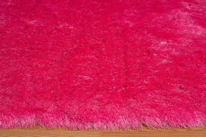 Rugs Pink Rug - 31" x 37" x 2.7" Pink Polyester Mat Rug HomeRoots
