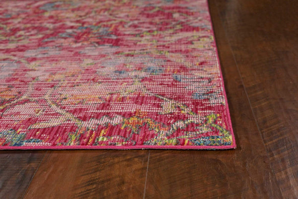 Rugs Pink Rug 31" X 96" X 0.'25" Pink Polypropylene Rug 4582 HomeRoots