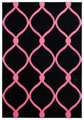 Rugs Pink Rug 63" x 90" x 0.53" Pink Olefin/Polypropylene Area Rug 7498 HomeRoots