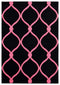 Rugs Pink Rug 63" x 90" x 0.53" Pink Olefin/Polypropylene Area Rug 7498 HomeRoots