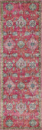 Rugs Pink Rug - 63" X 91" X 0.'25" Pink Polypropylene Rug HomeRoots