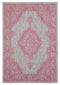Rugs Pink Rug - 94" x 126" x 0.04" Pink Polypropylene Oversize Rug HomeRoots