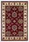 Rugs Red Area Rugs - 2'3" x 3'3" Polypropylene Red/Ivory Area Rug HomeRoots