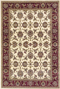Rugs Red Area Rugs 20" x 31" Polypropylene Ivory/Red Area Rug 3178 HomeRoots