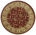 Rugs Red Area Rugs - 23" X 35" X 0.'5" Red/Ivory Polypropylene Rug HomeRoots