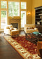 Rugs Red Area Rugs - 31" X 49" X 0.'5" Red/Ivory Polypropylene Rug HomeRoots