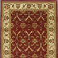 Rugs Red Area Rugs - 47" X 63" X 0.'5" Red/Ivory Polypropylene Rug HomeRoots