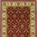 Rugs Red Area Rugs - 47" X 63" X 0.'5" Red/Ivory Polypropylene Rug HomeRoots
