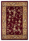 Rugs Red Area Rugs 5'3" x 7'7" Polypropylene Red/Beige Area Rug 2430 HomeRoots