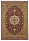 Rugs Red Area Rugs - 5'3" x 7'7" Polypropylene Red/Beige Area Rug HomeRoots