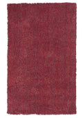 Rugs Red Area Rugs - 5' x 7' Polyester Red Heather Area Rug HomeRoots