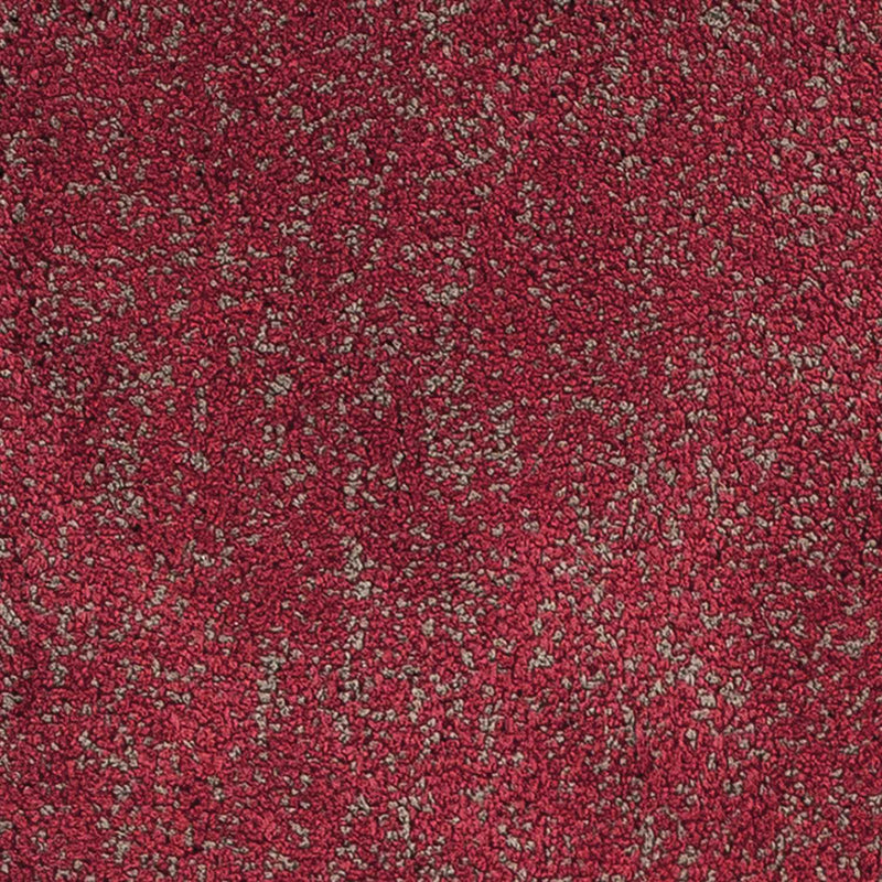 Rugs Red Area Rugs - 5' x 7' Polyester Red Heather Area Rug HomeRoots
