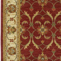 Rugs Red Area Rugs - 63" X 63" X 0.'5" Red/Ivory Polypropylene Rug HomeRoots