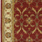 Rugs Red Area Rugs - 63" X 63" X 0.'5" Red/Ivory Polypropylene Rug HomeRoots