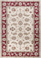 Rugs Red Area Rugs - 7'10" x 9'10" Polypropylene Ivory/Red Area Rug HomeRoots