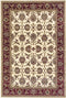 Rugs Red Area Rugs 7'7" x 10'10" Polypropylene Ivory/Red Area Rug 4174 HomeRoots