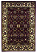 Rugs Red Area Rugs 7'7" x 10'10" Polypropylene Red/Ivory Area Rug 4172 HomeRoots