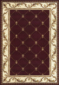 Rugs Red Kitchen Rugs 2'3" x 3'3" Polypropylene Red Area Rug 3286 HomeRoots