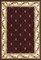 Rugs Red Kitchen Rugs 2'3" x 3'3" Polypropylene Red Area Rug 3286 HomeRoots