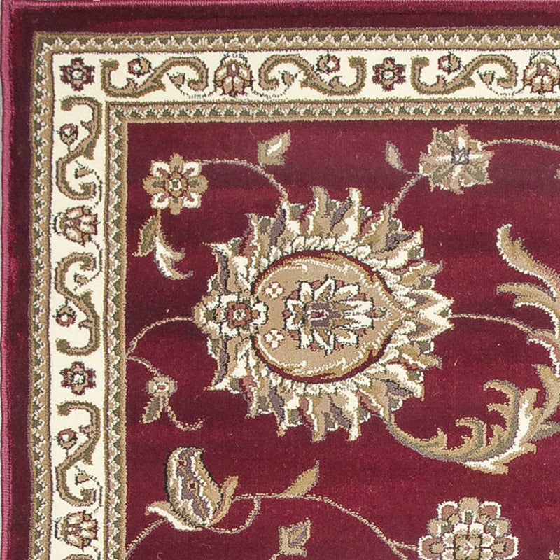 Rugs Red Rug - 20" x 31" Polypropylene Red Area Rug HomeRoots