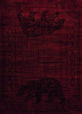Rugs Red Rug - 22" x 26" x 0.4" Red Polypropylene Accent Rug HomeRoots