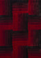 Rugs Red Rug 22" x 26" x 1.2" Red Polyester Accent Rug 9133 HomeRoots
