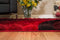 Rugs Red Rug - 22" x 26" x 1.2" Red Polyester Accent Rug HomeRoots