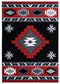 Rugs Red Rug - 22" x 32" x 0.53" Red Olefin/Polypropylene Accent Rug HomeRoots