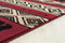 Rugs Red Rug - 22" x 36" x 0.4" Red Polypropylene Mat Rug HomeRoots