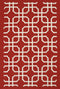 Rugs Red Rug - 22" x 36" x 0.47" Red Olefin Accent Rug HomeRoots