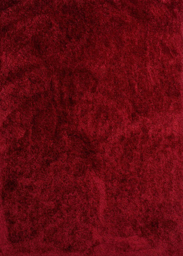 Rugs Red Rug - 31" x 37" x 2.7" Red Polyester Mat Rug HomeRoots