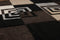 Rugs Red Rug - 31" x 50" x 0.5" Black Polypropylene Mat Rug HomeRoots
