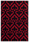 Rugs Red Rug 31" x 50" x 0.53" Red Olefin/Polypropylene Mat Rug 7455 HomeRoots