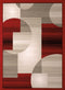 Rugs Red Rug 33" x 39" x 0.31" Red Polypropylene Accent Rug 8894 HomeRoots