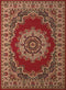 Rugs Red Rug - 33" x 39" x 0.31" Red Polypropylene Accent Rug HomeRoots