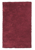 Rugs Red Rug - 5' x 7' Polyester Red Area Rug HomeRoots