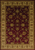 Rugs Red Rug 6 x 86" x 0.4" Red Polypropylene Area Rug 1966 HomeRoots