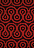 Rugs Red Rug 63" x 86" x 0.4" Red Olefin Area Rug 7611 HomeRoots