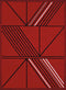 Rugs Red Rug 63" x 86" x 0.4" Red Olefin Area Rug 7779 HomeRoots