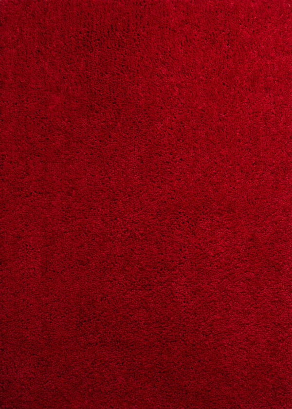 Rugs Red Rug - 63" x 86" x 1.6" Red Polyester Area Rug HomeRoots