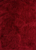 Rugs Red Rug - 63 x 86" x 2.7" Red Polyester Area Rug HomeRoots