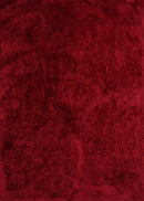 Rugs Red Rug - 63 x 86" x 2.7" Red Polyester Area Rug HomeRoots