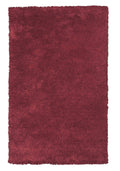 Rugs Red Rug - 7'6" X 9'6" Polyester Red Area Rug HomeRoots
