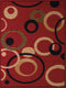 Rugs Red Rug 94" x 126" x 0.31" Red Polypropylene Oversize Rug 8769 HomeRoots