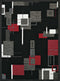 Rugs Red Rug 94" x 126" x 0.4" Red Olefin Oversize Rug 7692 HomeRoots