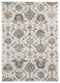 Rugs Room Rugs 63" x 86" x 0.79" Beige Microfiber/Polyester Area Rug 7992 HomeRoots