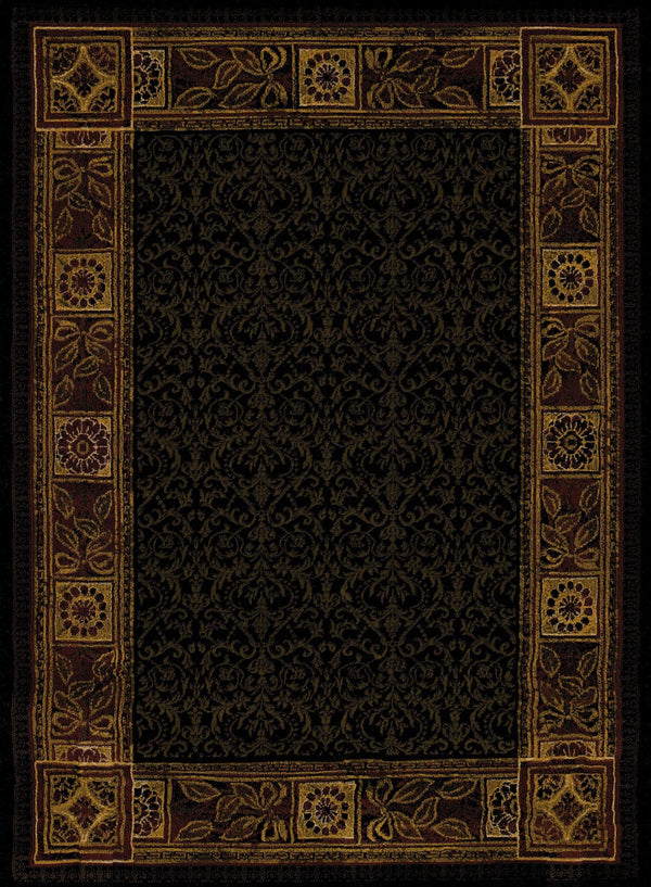Rugs Room Rugs - 94" x 126" x 0.4" Tobacco Polypropylene Oversize Rug HomeRoots