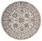 Rugs Room Rugs 94" x 94" x 0.79" Beige Microfiber/Polyester Round Rug 8013 HomeRoots