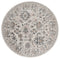 Rugs Room Rugs 94" x 94" x 0.79" Beige Microfiber/Polyester Round Rug 8021 HomeRoots