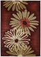 Rugs Room Size Rugs - 22" x 32" x 0.47" Terracotta Polypropylene Accent Rug HomeRoots